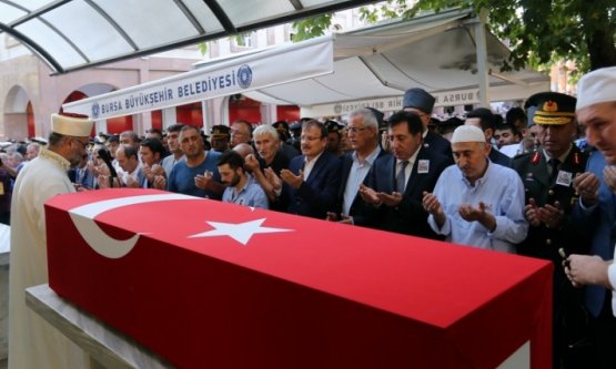 BURSA ŞEHİDİNİ EBEDİYETE UĞURLADI!
