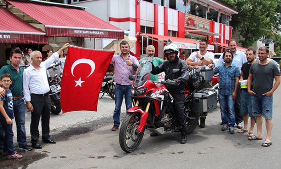 EREĞLİ'DEN NORVEÇ'E MOTOSİKLETLE GİDECEK!