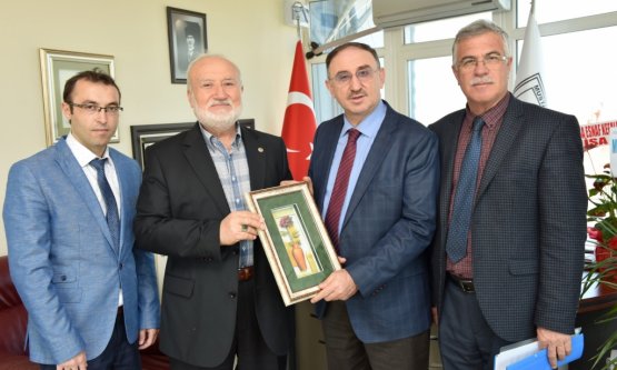 TİCARET BORSASI'NDAN BAŞKAN KURTULAN'A ZİYARET!