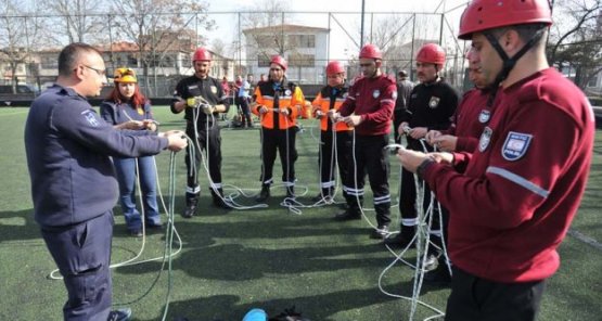 Ankara İtfaiyesinden KKTC'Lİ İtfaiyecilere Eğitim!
