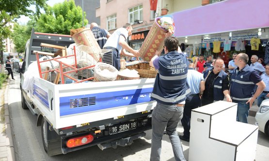 Yıldırım'da Kaldırım İşgaline Geçit Yok!