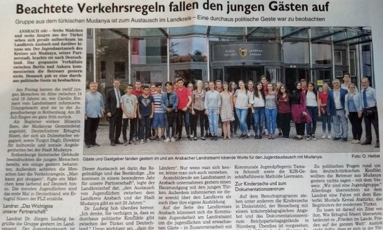 Ansbach'ta Barış Vurgusu!