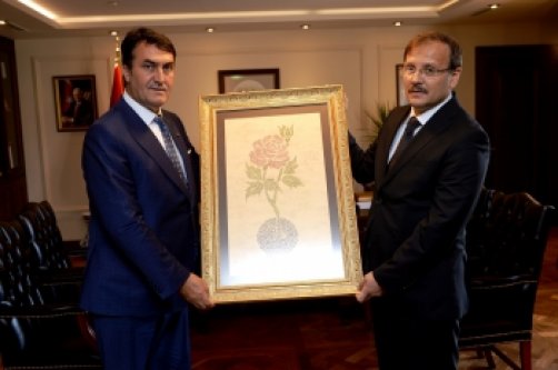 Başkan Dündar'dan Çavuşoğlu ve Fakıbaba'ya Ziyaret!