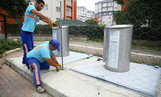 Nilüfer'de yer altı çöp konteynerleri yaygınlaşıyor