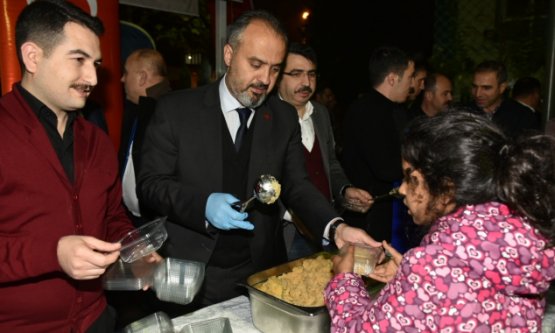 Başkan Aktaş'tan kandil helvası
