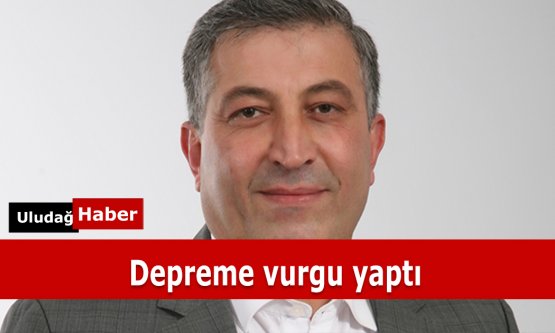 Bursa Saadet'ten DEPREM açıklaması