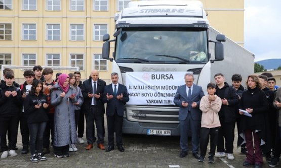 Gazze için hazırlanan yardım tırı yola çıktı