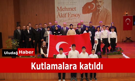 İstiklal Marşı'nın kabulünün yıl dönümü kutlamalarına katıldı
