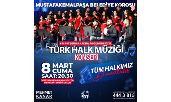 Mustafakemalpaşa'da Kadınlar Günü'ne özel konser