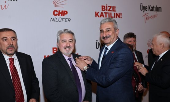 CHP Nilüfer'de 450 Yeni Üye Parti Saflarında
