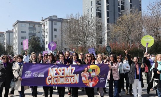 Nilüferli kadınlar, 8 Mart'ta adalet ve eşitlik için yürüdü