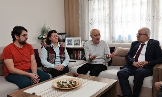 Şehit ailelerine anlamlı ziyaret