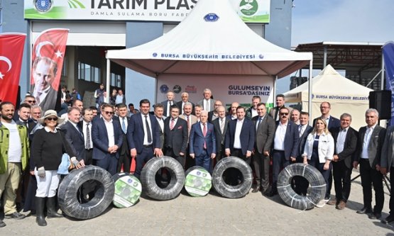 Bursa Büyükşehir'den Çiftçiye Çifte Müjde: Damla Sulama Borusu Desteği ve Sıvı Gübre Üretimi!