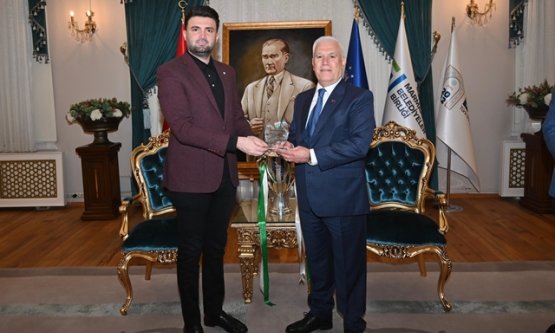 Enes Çelik'ten Mustafa Bozbey'e teşekkür ziyareti