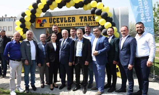 Üçevler'de modern taksi durağı hizmete açıldı