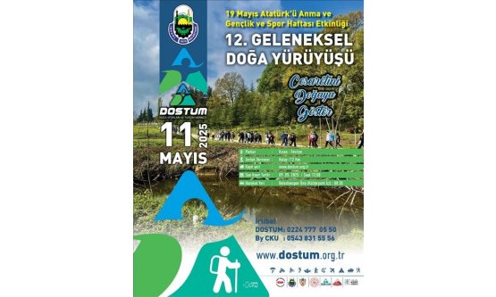 İnegöl Belediyesi 19 Mayıs Etkinlikleri Kapsamında Doğa Yürüyüşü Düzenliyor (11 Mayıs Pazar)