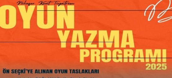 Nilüfer Belediyesi Kent Tiyatrosu, Yeni Oyun Yazarları Yetiştiriyor