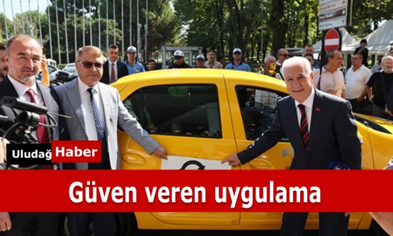 Bursa'da Yerli Yazılımlı 'Bursa Taksi' Uygulaması Tanıtıldı