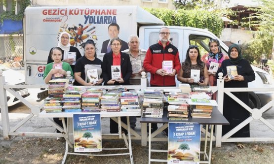 Osmangazi Belediyesi'nin '1 Kitap 1 Fidan' Kampanyasıyla Yanan Ormanlar Yeşeriyor