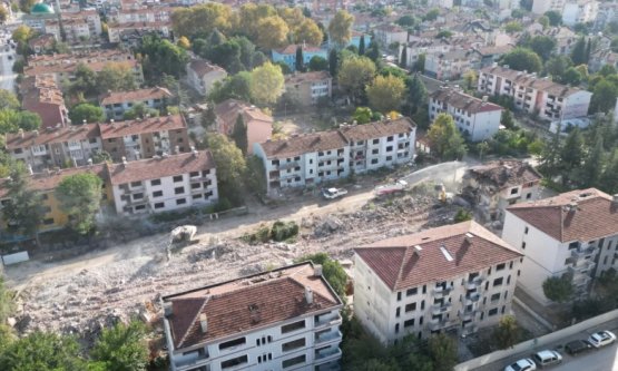 İnegöl Turgutalp Kentsel Dönüşümünde İkinci ve Üçüncü Etap Yıkımları Başladı
