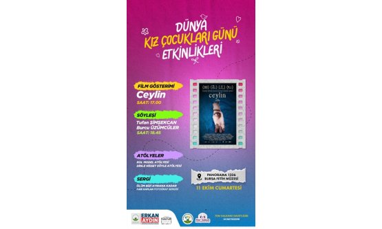Osmangazi Belediyesi'nden 11 Ekim Dünya Kız Çocukları Günü'ne Özel Etkinlikler