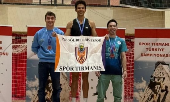 İnegöl Belediye Sporcusu Emre Doğan Boulder Türkiye Şampiyonu!