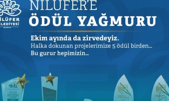 Nilüfer Belediyesi'ne Ekim Ayında Ödül Yağmuru: 5 Farklı Prestijli Ödül!