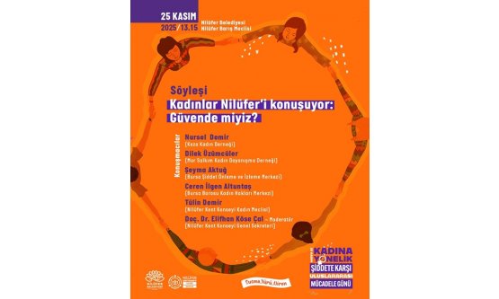 Nilüfer'de 25 Kasım Hareketi: Şiddete Karşı Tek Ses, Tek Yürek