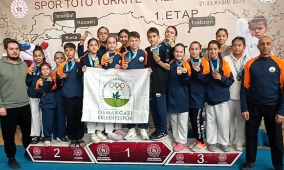 Osmangazi Belediyespor Madalyalara Doydu: Karate Takımı'ndan Yıldızlar Ligi'ne Damga