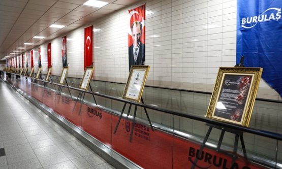 Bursa'da Anlamlı Sergi: Şehit Türk Diplomatların Aziz Hatırası Metroda Yaşatılıyor!