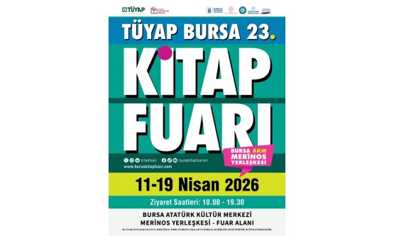 Bursa'da Kültür Şöleni Başlıyor: 23. Bursa Kitap Fuarı 11 Nisan'da Kapılarını Açıyor!