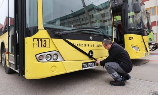 Bursada Yas: Toplu Taşıma Araçlarına Siyah Kurdele Takıldı