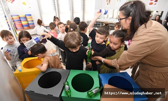 Osmangazi'de Minik Çevreciler İş Başında: 'Geleceğimiz İçin Bugünden Harekete Geç!'