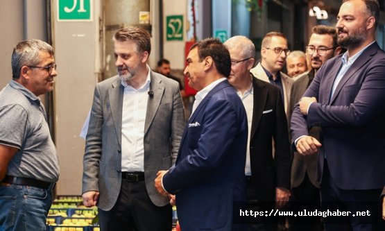 Bursa Büyükşehir Belediyesi'nden kent hali esnafına ziyaret