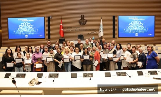 Nilüferli üretici kadınlar hijyen eğitimini tamamlayarak sertifikalarını aldı