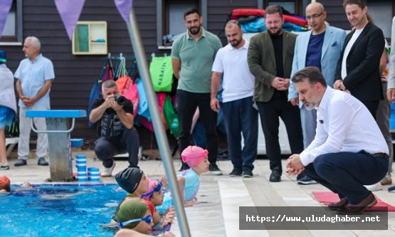 Bursa Büyükşehir Belediyesi Başkan Vekili Şahin Biba Yaz Spor Okulları'nı ziyaret etti