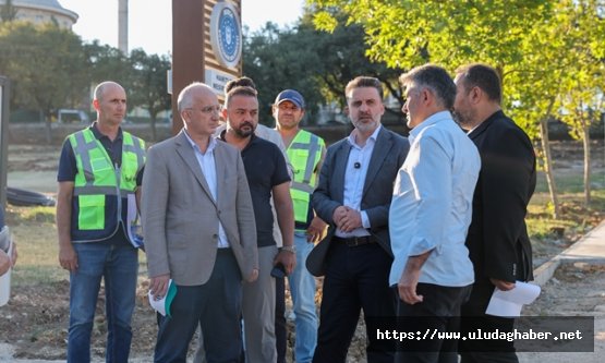 Bursa Büyükşehir Belediyesi Hamitler Mesire Alanı'nda yenileme çalışmalarını hızlandırdı