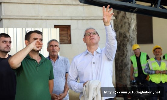 Mudanya Belediyesi Uğur Mumcu Kültür Merkezi'ni aslına uygun restore ediyor