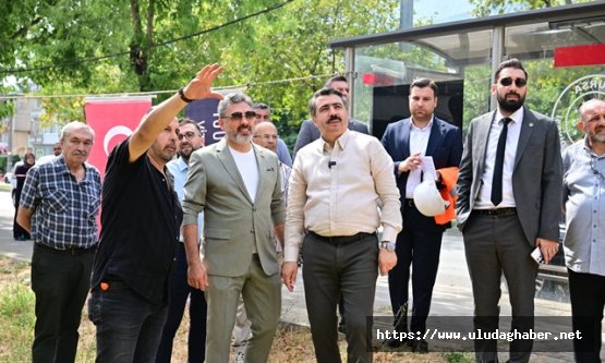 Yıldırım Belediyesi Sinandede Mahallesi'nde kentsel dönüşüm yıkımlarına başladı