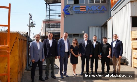 BTSO ve MÜSİAD yöneticilerinden Bursa'nın köklü sanayi kuruluşu CEMKA'ya ziyaret
