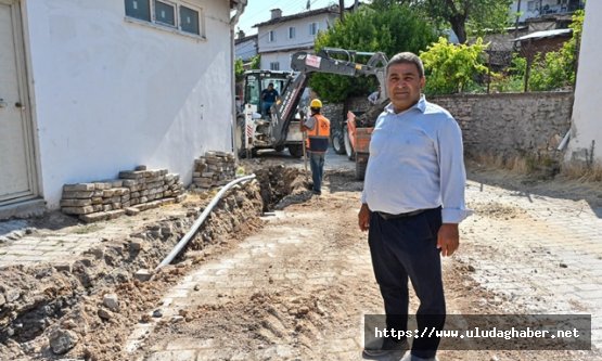 Bursa Büyükşehir Belediyesi'nden Keles Kocakovacık Mahallesi'ne yeni içme suyu hattı