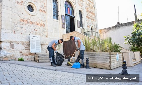Bursa'nın turizm merkezi Gölyazı'da kapsamlı temizlik ve bakım çalışması başlatıldı