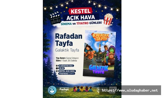 Kestel Belediyesi'nden yaz tatilinde çocuklara özel sinema ve müzikal günleri