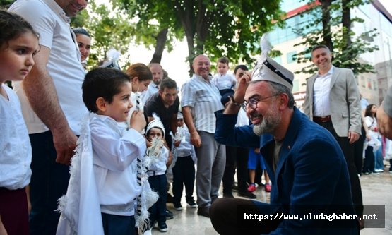 Kestel'de Sünnet Şöleni coşkusu: Başkan Ferhat Erol çocukların heyecanına ortak oldu