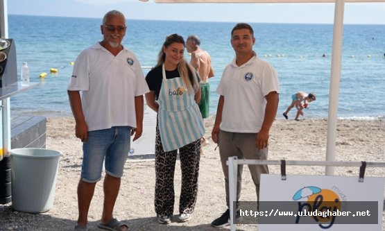 Mudanya Belediyesi'nin yeni halk plajı projesi 'Plaj Mudanya' Güzelyalı'da açıldı
