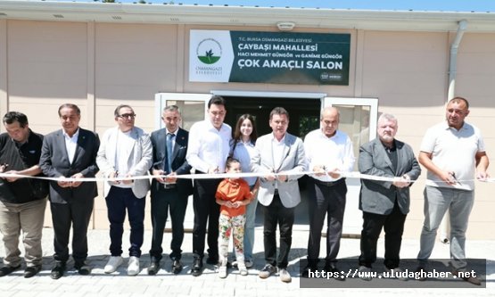 Osmangazi Belediyesi'nden Çaybaşı Mahallesi'ne çok amaçlı salon kazandırıldı