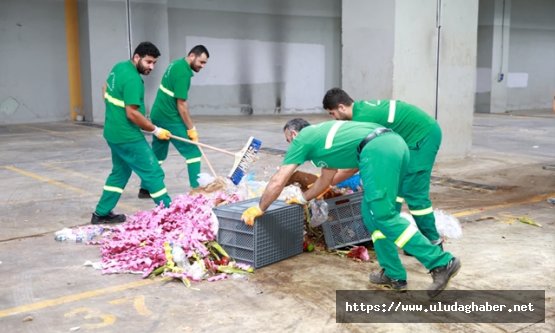 Osmangazi Belediyesi'nden pazar yerlerinde hijyen ve temizlik seferberliği