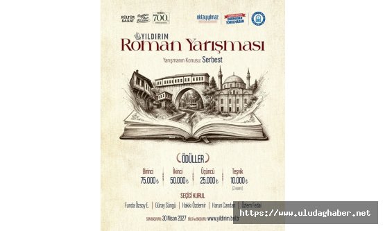 Yıldırım Belediyesi#039;nden edebiyat dünyasına yeni soluk: Ödüllü roman yarışması başvuruları başladı