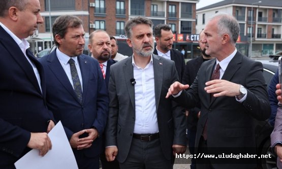 Bursa Bursa Büyükşehir'den İnegöl'e çıkarma: Şahin Biba ulaşım ve altyapı yatırımlarını yerinde inceledi