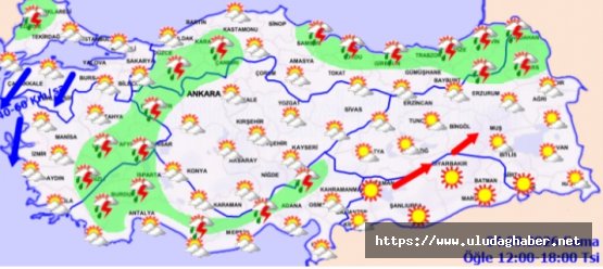 Meteoroloji'den kritik uyarı: Sağanak yağış geliyor, rüzgar kuvvetlenecek